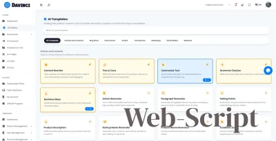 Скрипт для создания контента OpenAI Davinci v3.7
