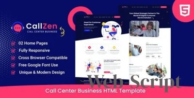 HTML-шаблон колл-центра Callzen v. 1.0