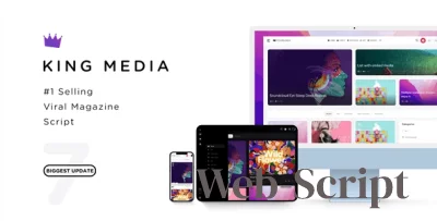 Скрипт новостного медиа сайта King Media v7.3