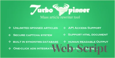 Скрипт уникализатора статей Turbo Spinner v1.8